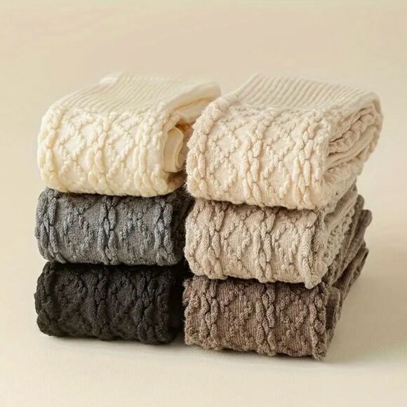 2 Pairs Of Wool Knee-high Socks - Picture 6 of 8